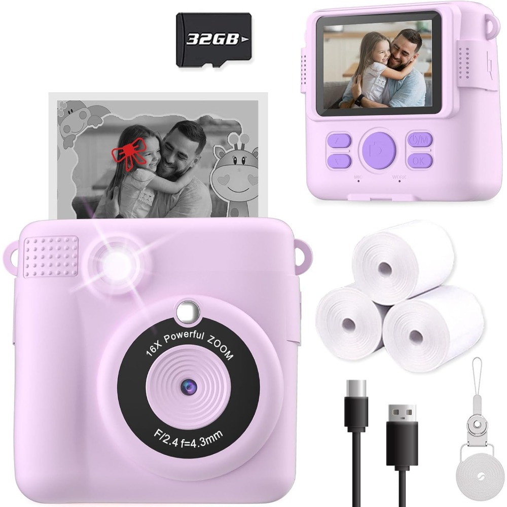 Kids Toys Drawing - Instant Print Camera for Kids, HD