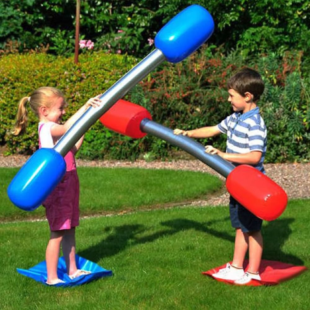 Kids Yard Toys - Outdoor Toys Red Blue Inflatable Sticks