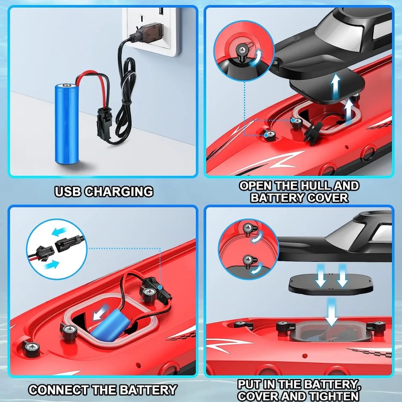 2.4G RC Boat High Speed Remote - Kids Toys Company ulasan dan harga