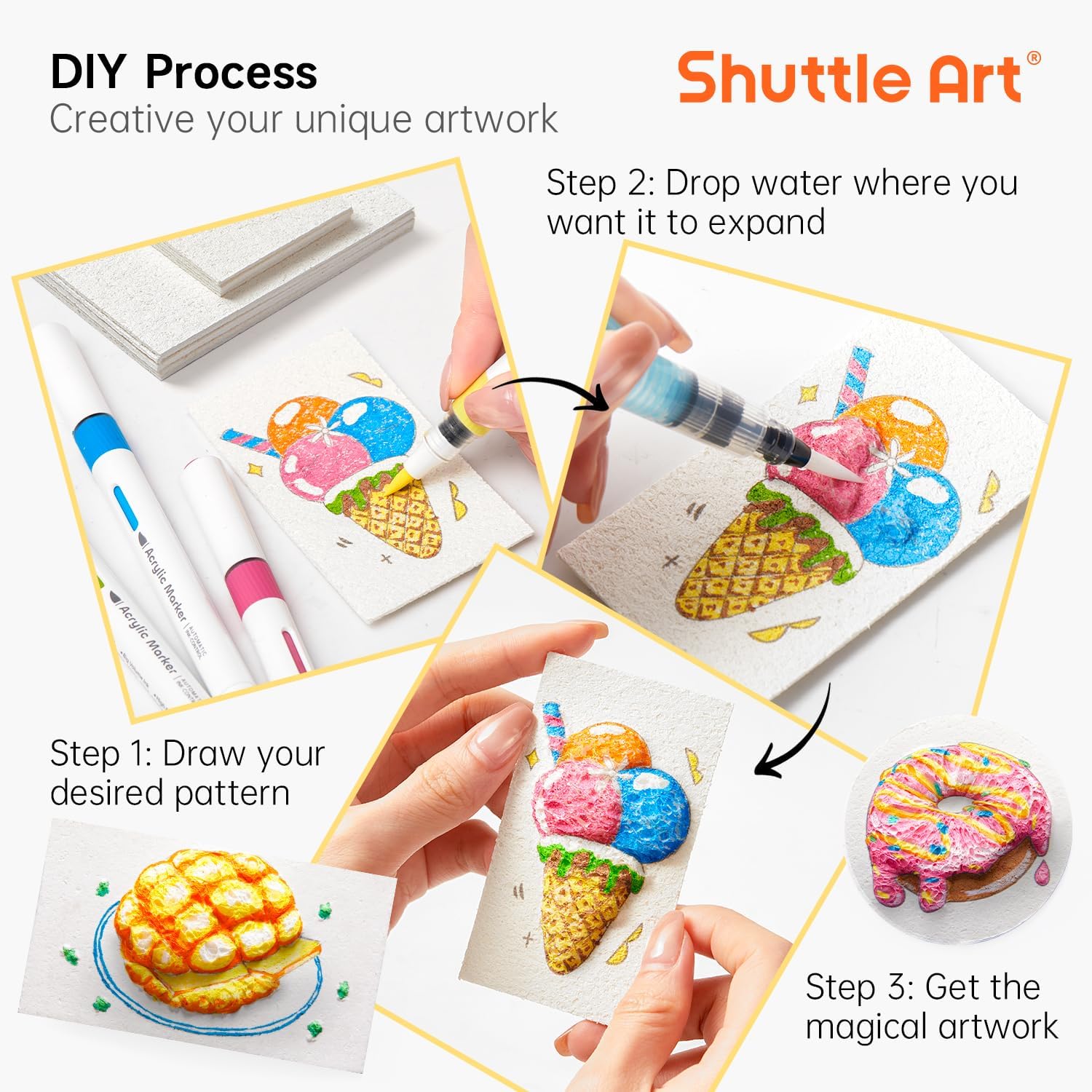 3D Puffy Foam Texture Painting - Kids Toys Drawing ulasan dan harga