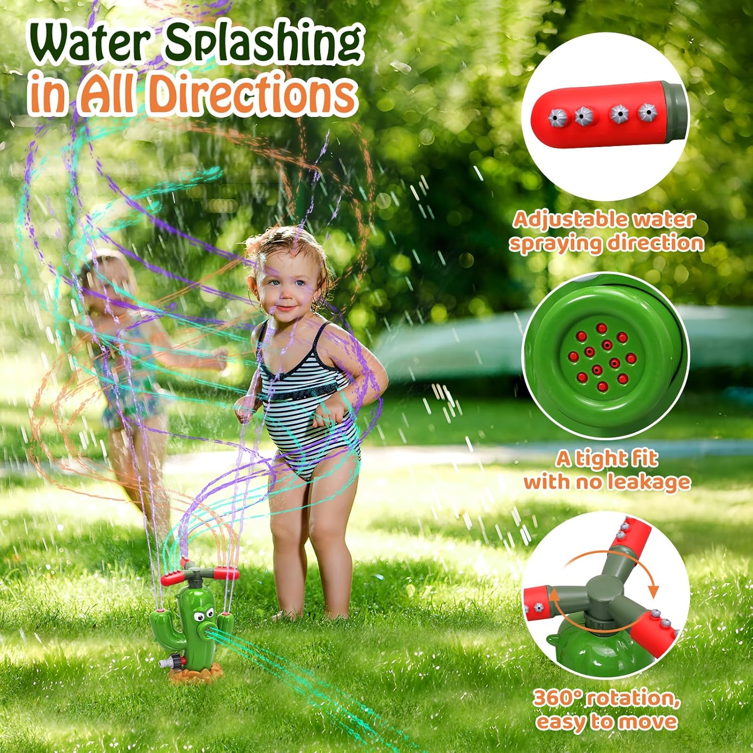 Water Spray Toy Cactus Sprinkl - Kids Yard Toys ulasan dan harga