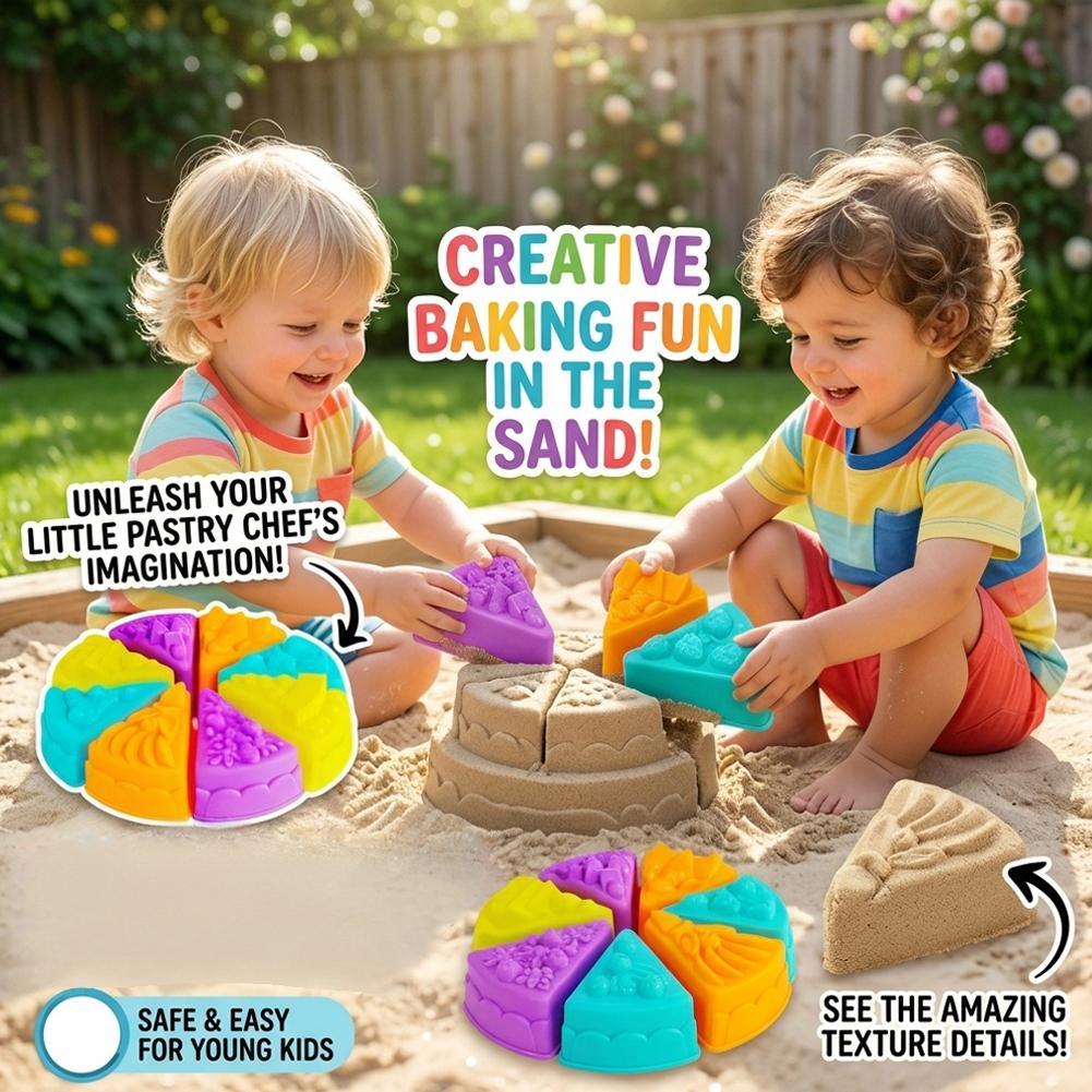 Cake‑Shape Sand‑Mold‑Set Porta - Kinetic Sand Mold ulasan dan harga