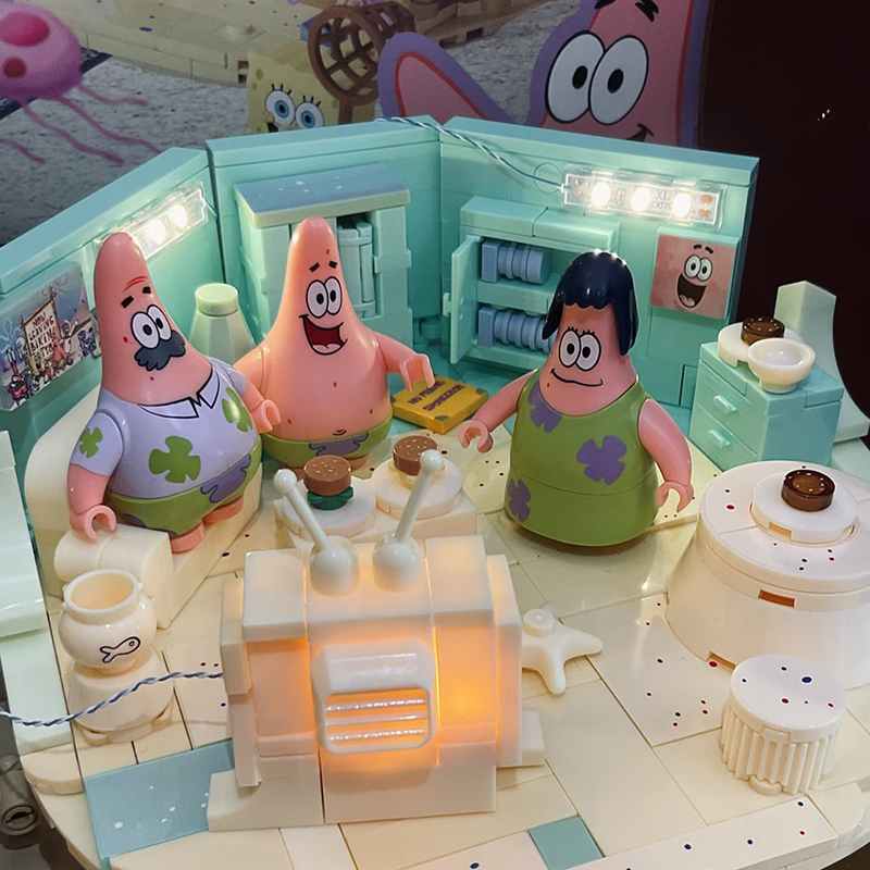 Spongebob Patrick Star Rock Ho - Kids Toys Blocks ulasan dan harga