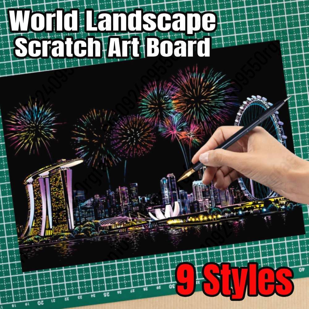 Magic Rainbow Color Scratch Ar - Kids Toys Drawing ulasan dan harga