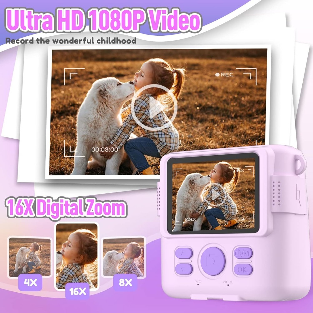 Instant Print Camera for Kids, - Kids Toys Drawing ulasan dan harga
