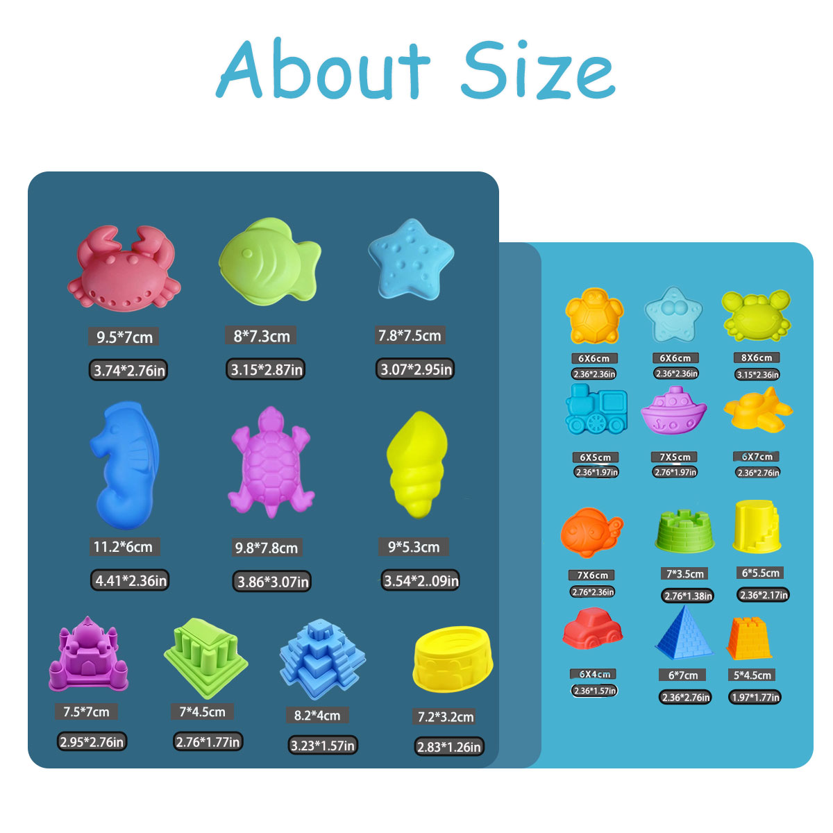 Small Creative Beach Mold Set  - Kinetic Sand Mold ulasan dan harga