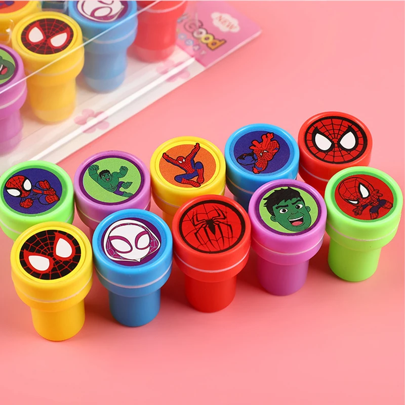 Superhero Mini Cartoon Stamps  - Kids Toys Drawing ulasan dan harga