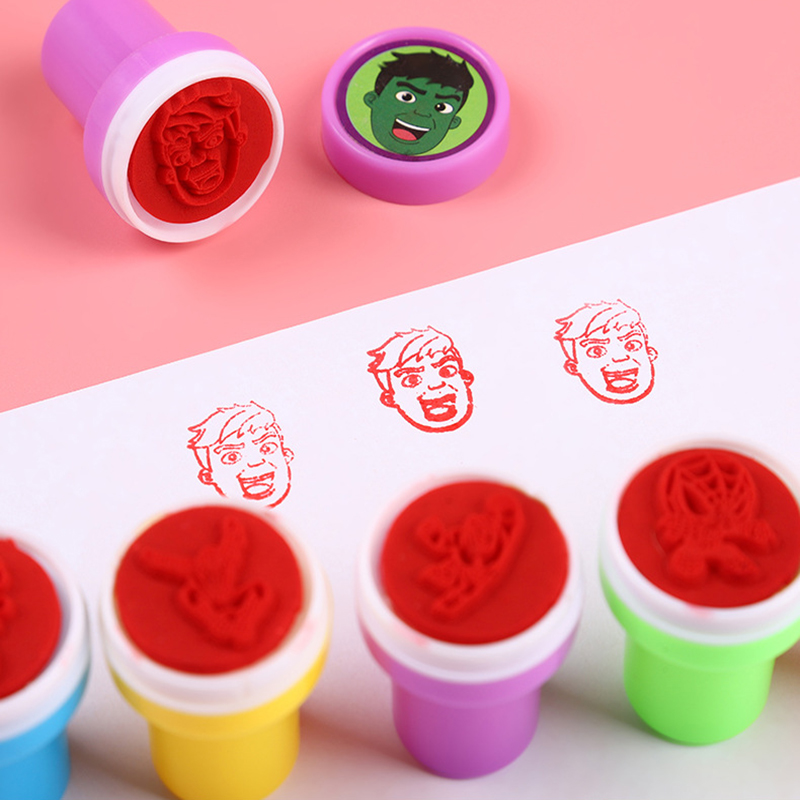 Superhero Mini Cartoon Stamps  - Kids Toys Drawing ulasan dan harga