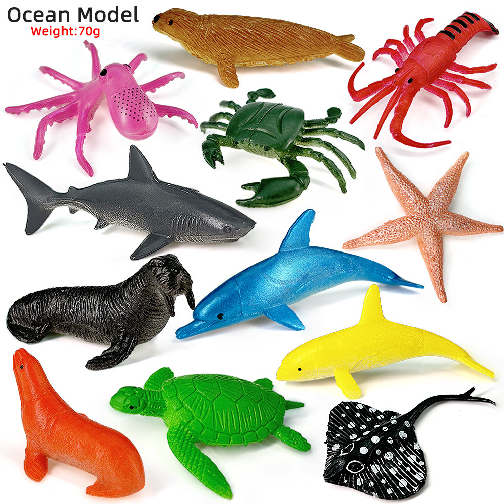 12pcs Ocean Sea Life Set Anima - Kids Toys China ulasan dan harga