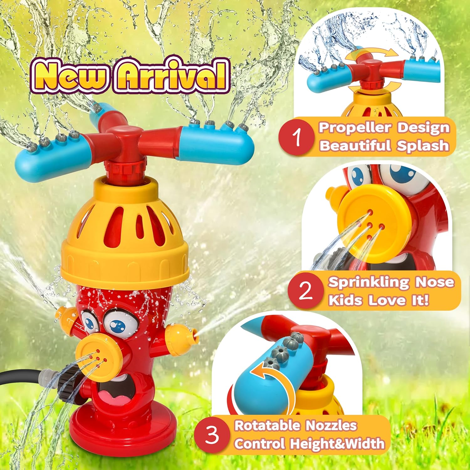 Hydrant Sprinkle Water Spray T - Kids Yard Toys ulasan dan harga