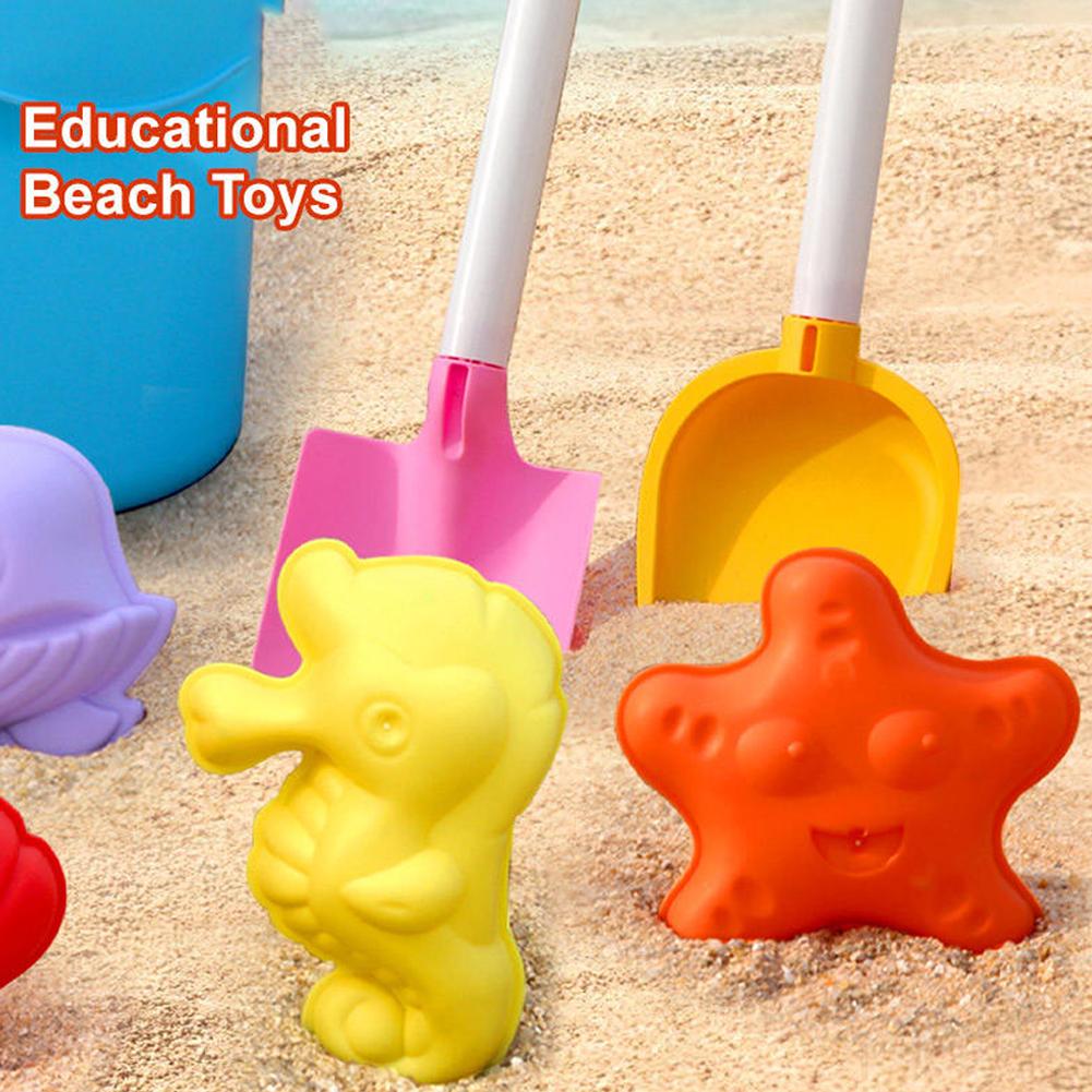 17Pcs Kids Beach Toys Set with - Kinetic Sand Mold ulasan dan harga