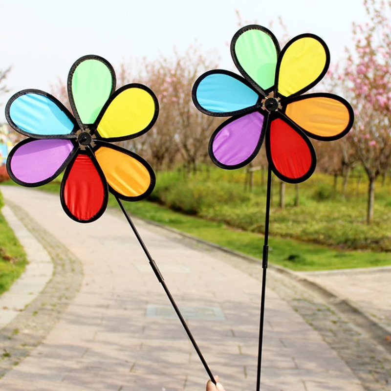 1PC Colorful Windmill Wind Spi - Kids Yard Toys ulasan dan harga