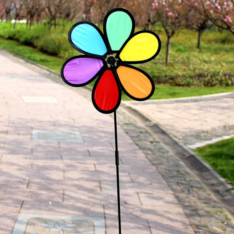 1PC Colorful Windmill Wind Spi - Kids Yard Toys ulasan dan harga