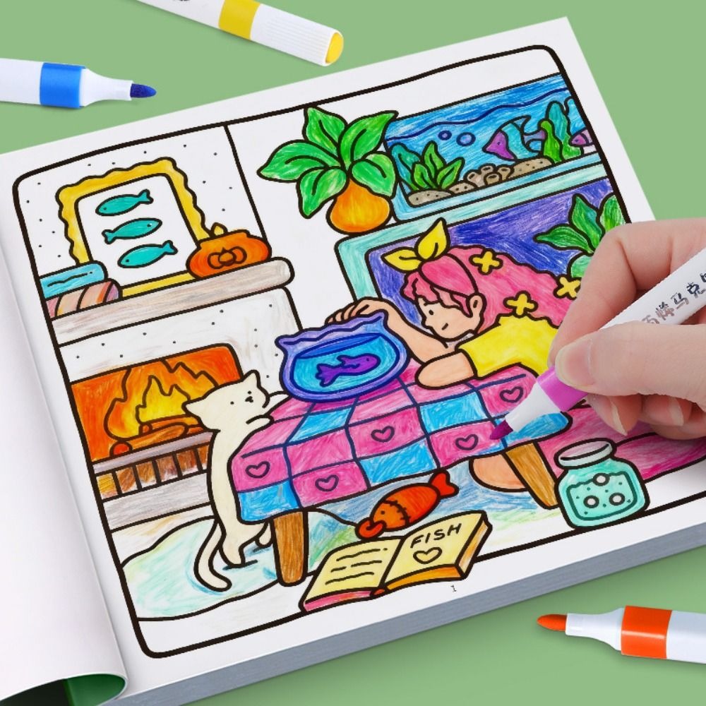Creative DIY Coloring Book Edu - Kids Toys Drawing ulasan dan harga