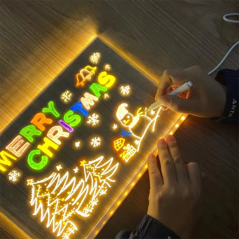 Magic Glow Kids Drawing Board: - Kids Toys Drawing ulasan dan harga