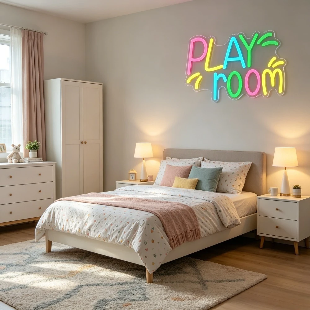 Play Room Neon Sign for Wall D - Kids Play Zone Toys ulasan dan harga