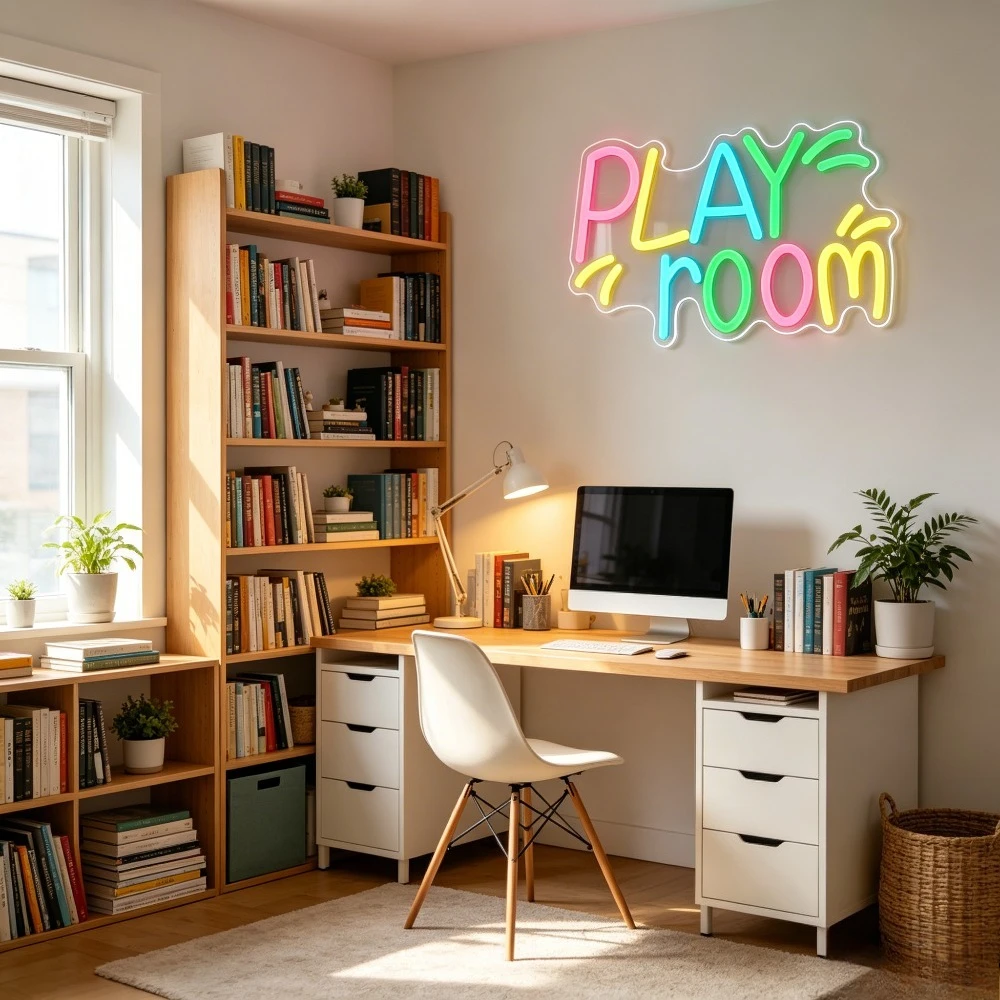 Play Room Neon Sign for Wall D - Kids Play Zone Toys ulasan dan harga