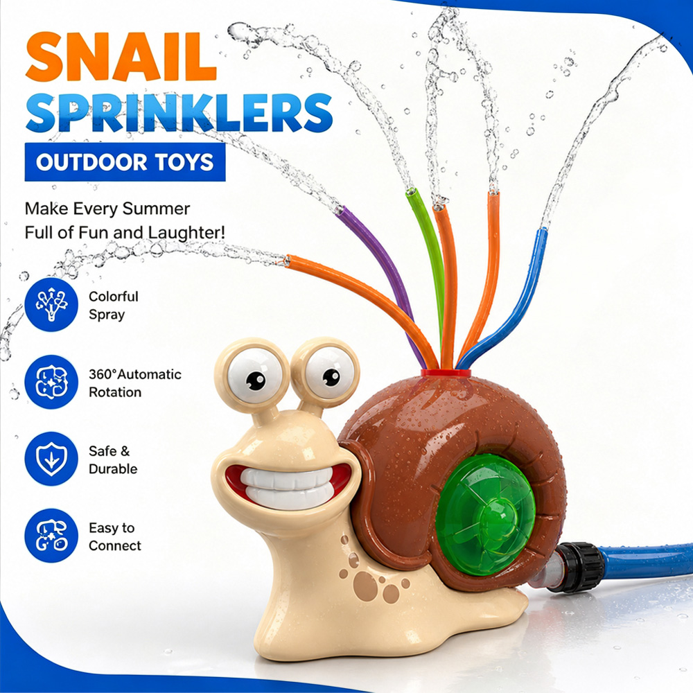 Water Spray Outdoor Toy Snail  - Kids Yard Toys ulasan dan harga